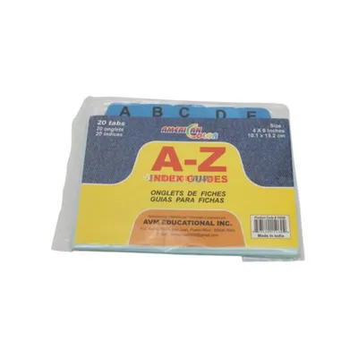 AC INDEX GUIDES 4″X6″/20 TABS