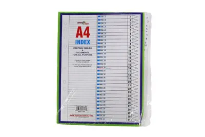 AC INDEX SHEETS A4 1-31