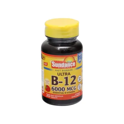 Sundance Vitamin Ultra B-12 6000mcg 30 Dissolve Tablets