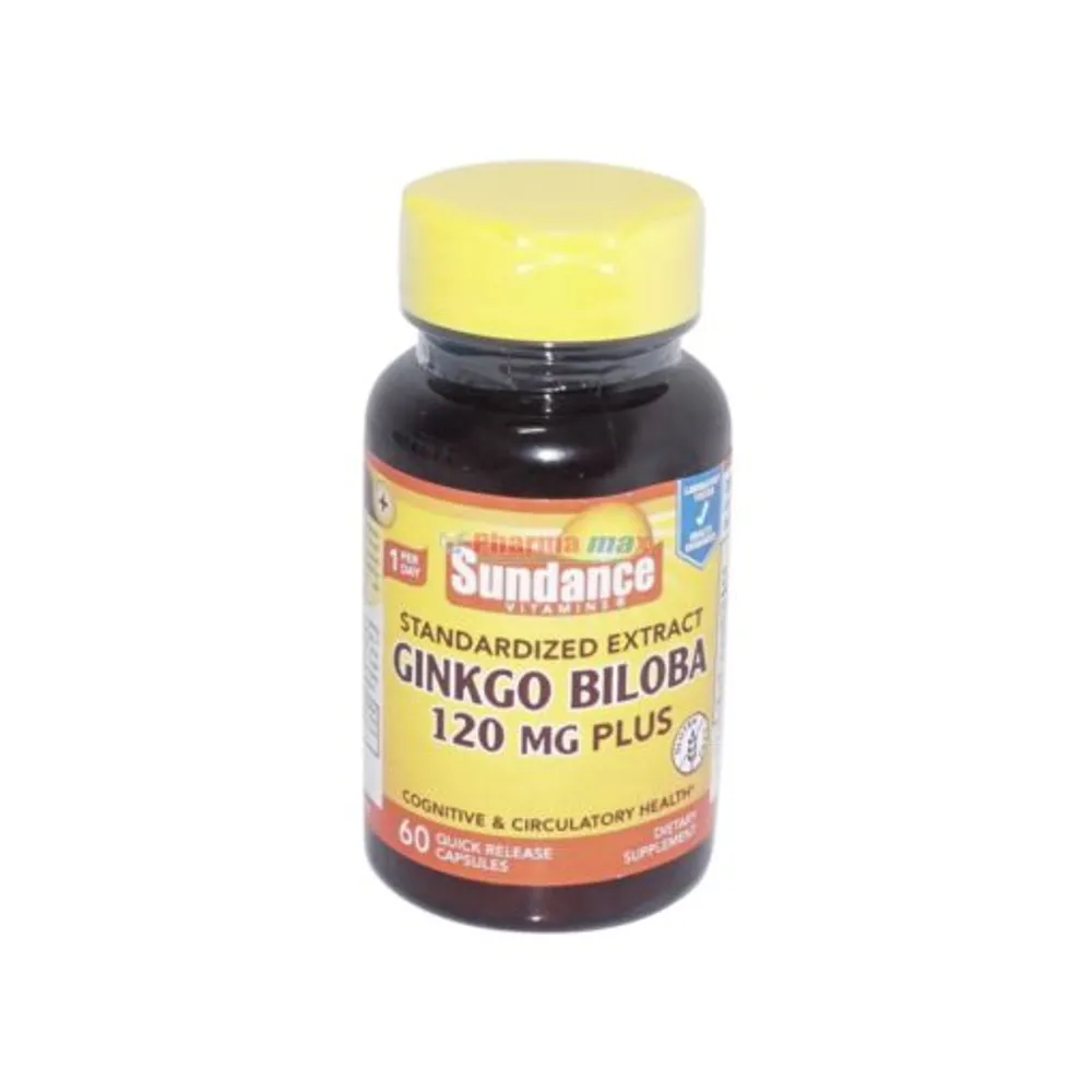 Sundance Ginkgo Biloba 120mg 60 Capsules