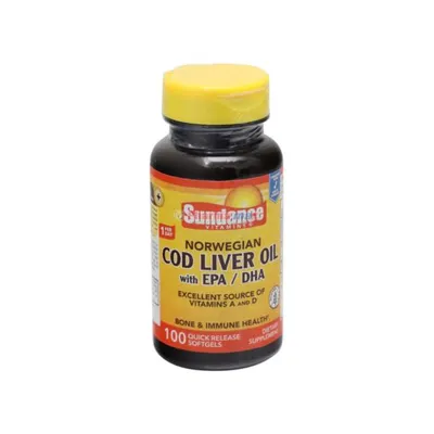 Sundance Cod Liver Oil with EPA/DHA 100 Softgels