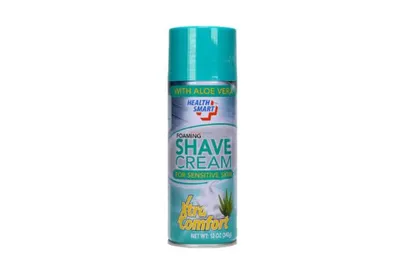 Health Smart Foaming Shaving Cream Sensitive Skin with Aloe Vera 12oz