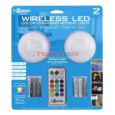 Izoom Wireless Led Color 2pk