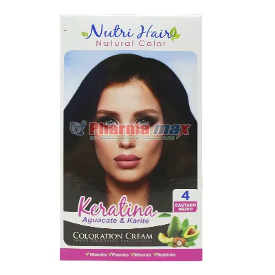 Nutri Hair Keratina Coloration Cream Castano Medio 4