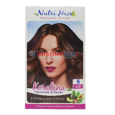 Nutri Hair Keratina Coloration Cream Castano Claro 5