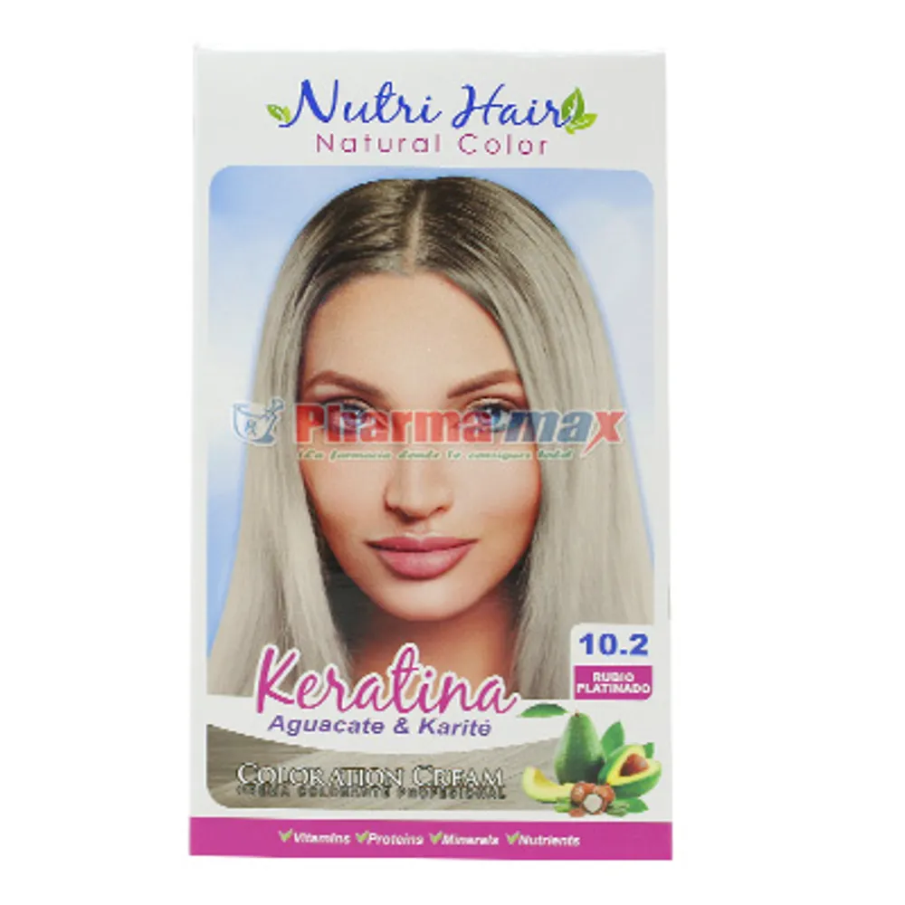 Nutri Hair Keratina Coloration Cream Rubio Platinado 10.2