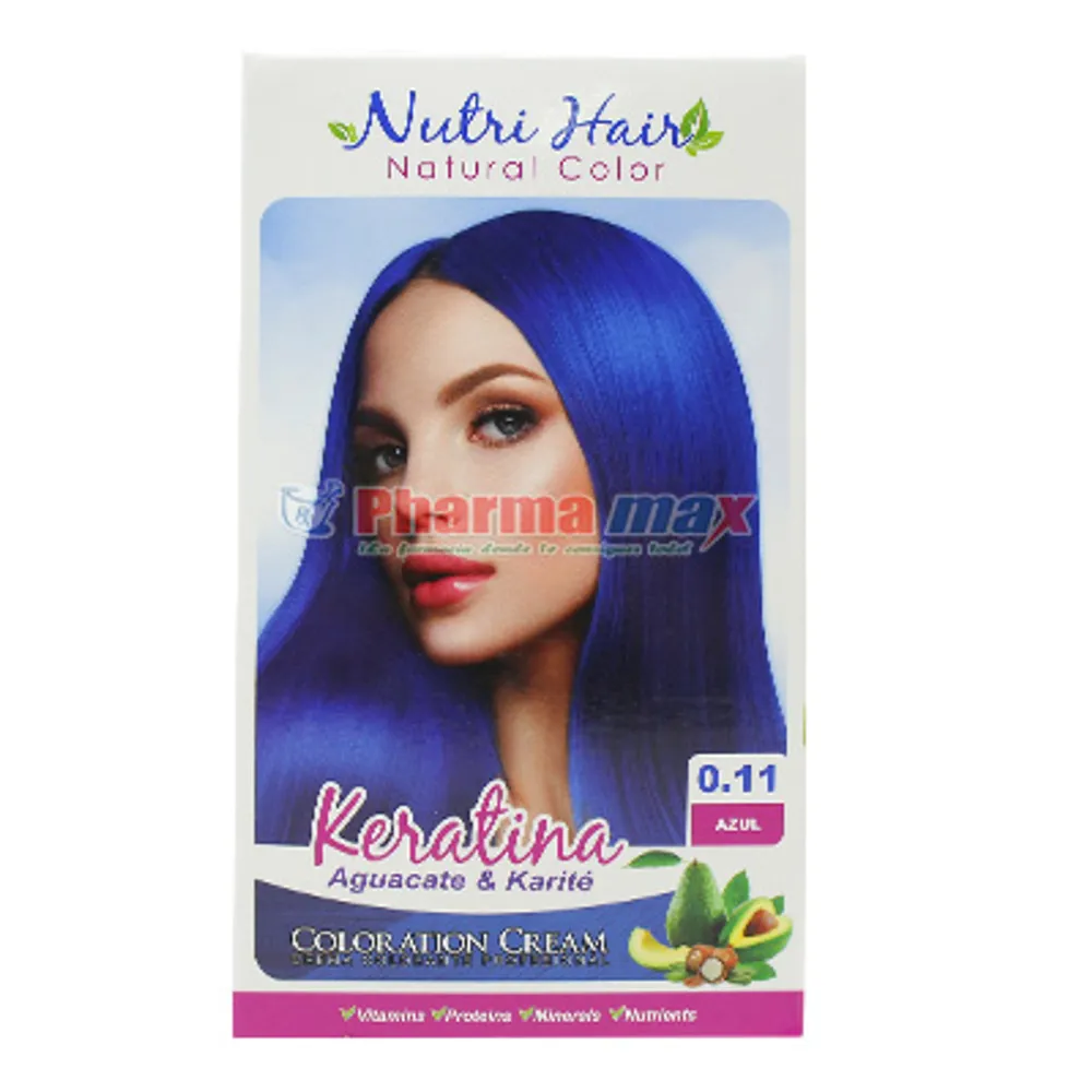 Nutri Hair Keratina Coloration Cream Azul 0.11