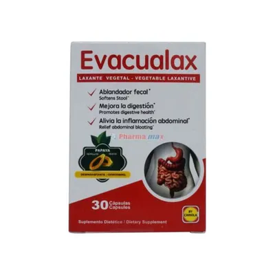 Evacualax Vegetable Laxantive 30 Capsules