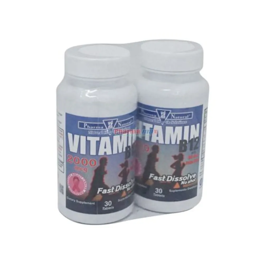 Pharma Natural Vitamin B12 2,000mcg 2/30 Tablets