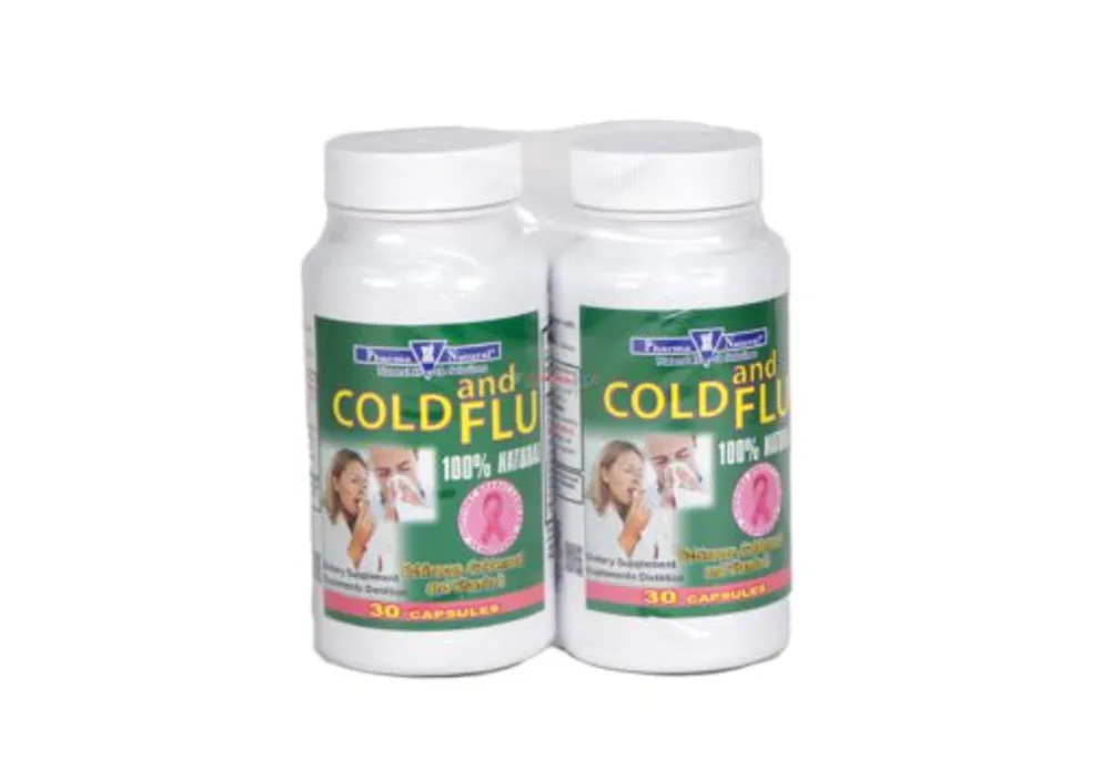 Pharma Natural Cold & Flu 100% Natural 2/30 Capsules