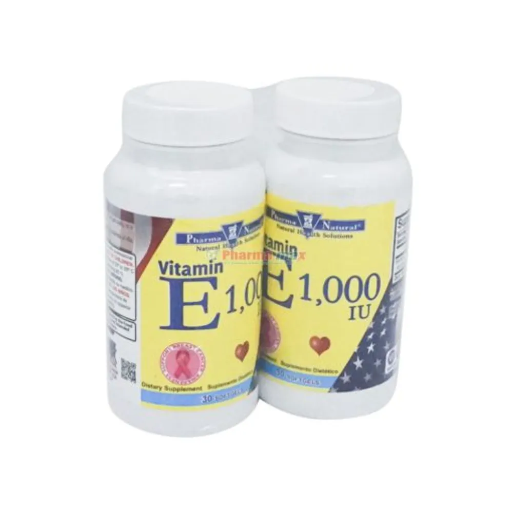 Pharma Natural Vitamin E 1,000IU 2/30 Softgels