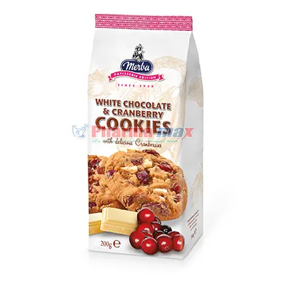 Merba White Chocolate & Cranberry Cookies 200g