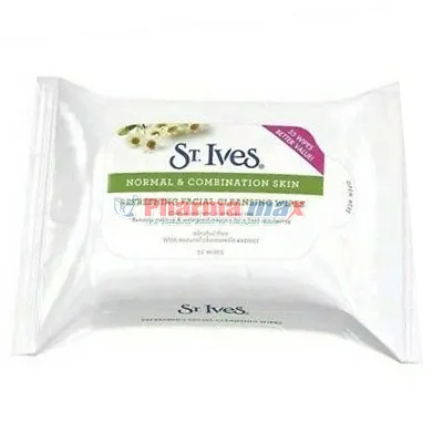 St Ives Clean Wipes Normal & Combination Skin 35 ct