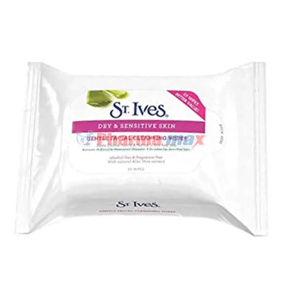 St Ives Clean Wipes Dry & Sensitive Skin 35 ct