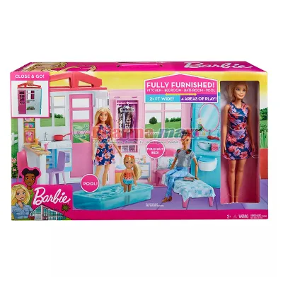 Barbie Fully Furnished House with Doll