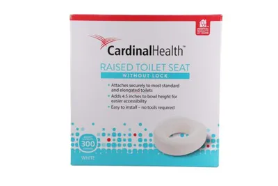 Cardinal Raised Toilet Seat without Lock White Color