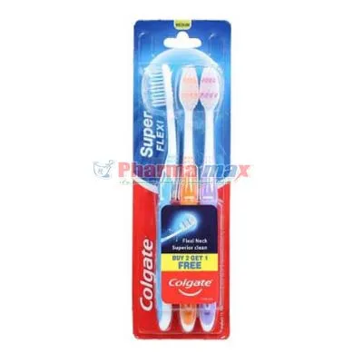 Colgate  Toothbrush Super Flexi Soft 3ct