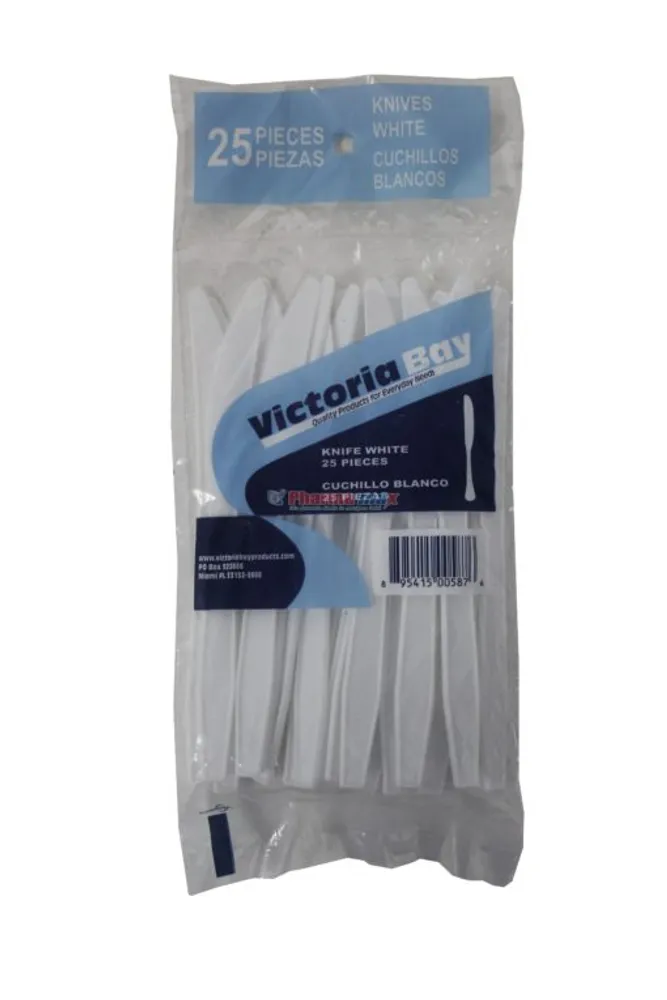 Victoria Bay Knife White 25pcs