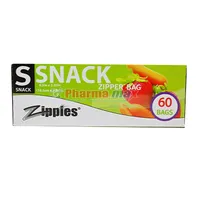 Zippies Snack Zipper Bag 60ct