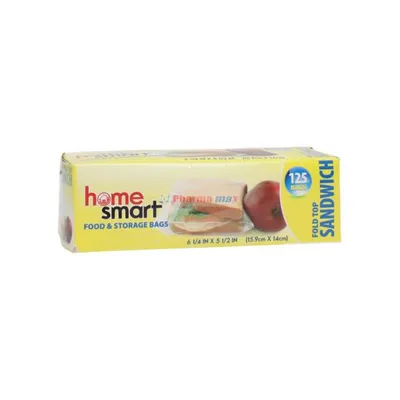 Home Smart Sandwich Bags 125ct