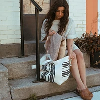 Mega Stripe Tote