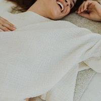 Crinkle Long Sleeve Boat Top