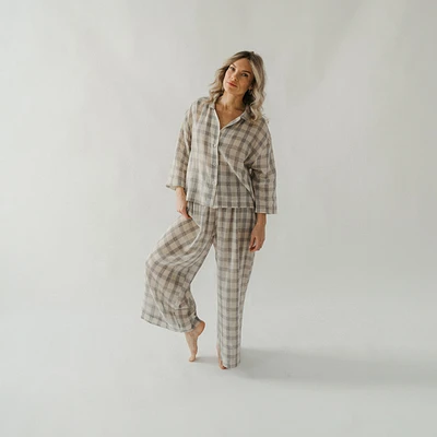 Plaid Palazzo Pants