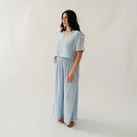 Blue Blend Palazzo Pants