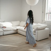 Blue Blend Palazzo Pants