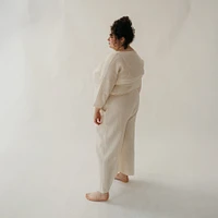 Crinkle Drawstring Palazzo Pants Plus