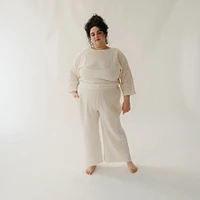 Crinkle Drawstring Palazzo Pants Plus