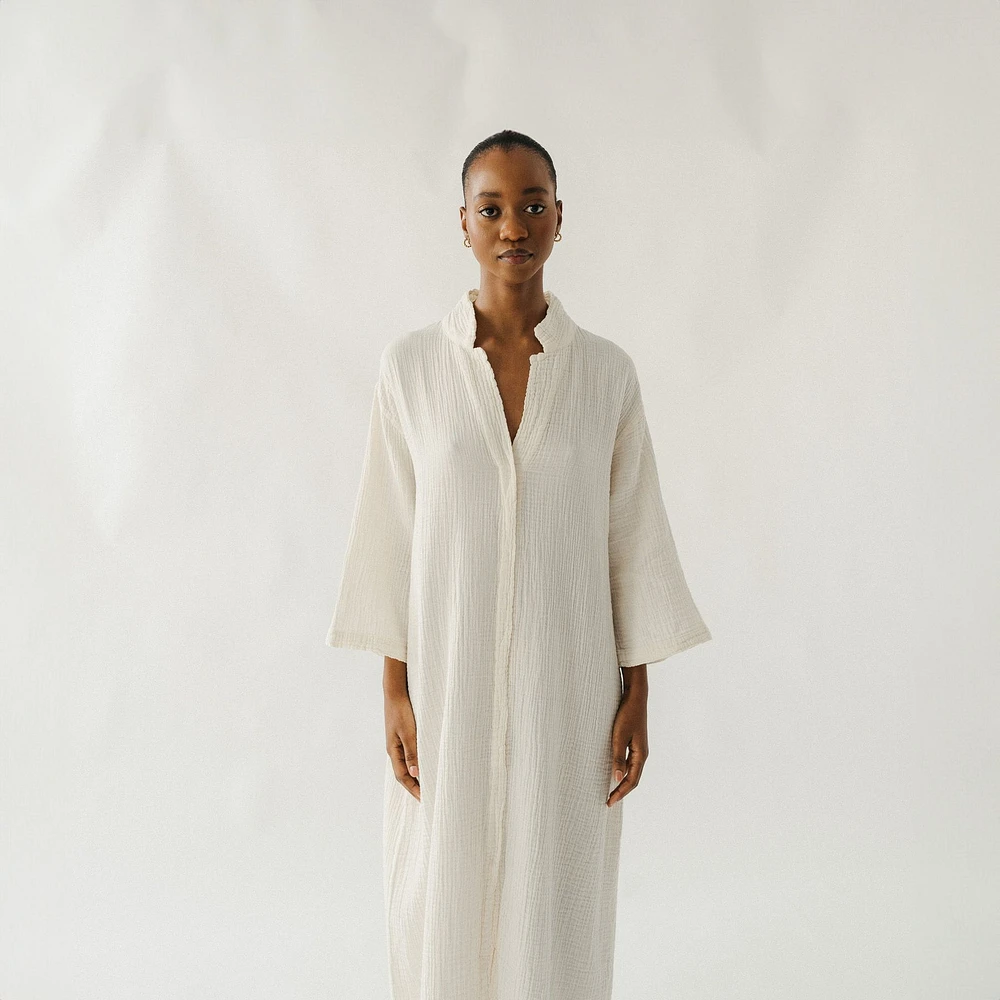 Crinkle Shirt Dress