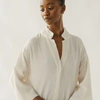 Crinkle Shirt Dress