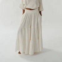 Crinkle Skirt Pants