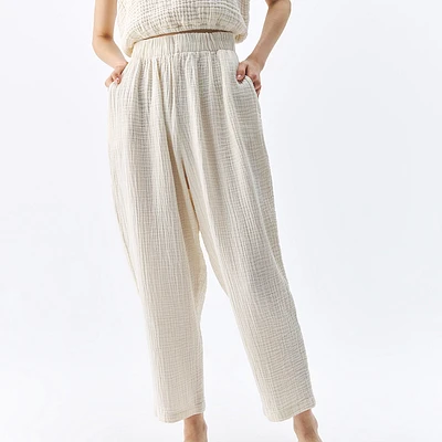 Crinkle Slouchy Pants