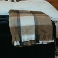 Plaid Large Alpaca Blanket