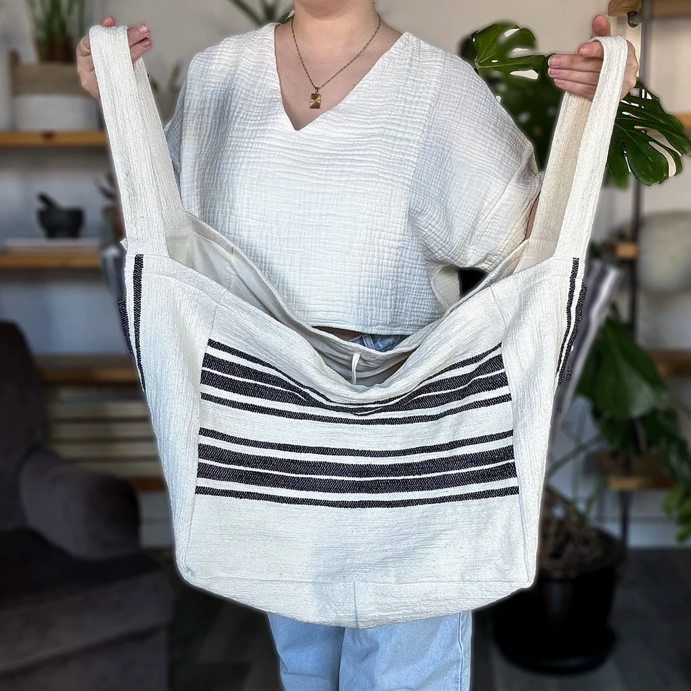 Mega Stripe Tote