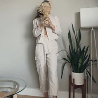 Herringbone Cargo Pants