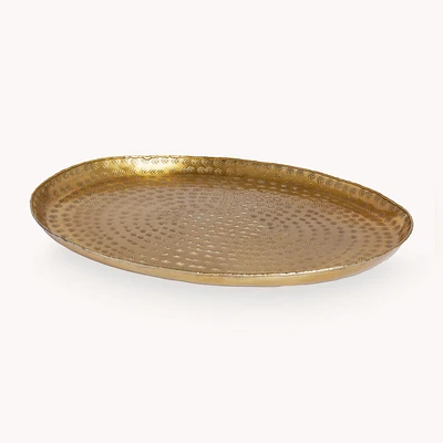 Oval Hammered Tray