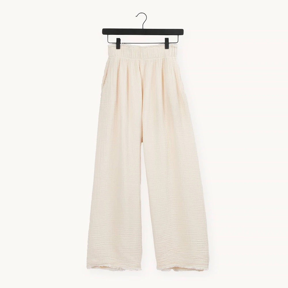 Crinkle Palazzo Pants