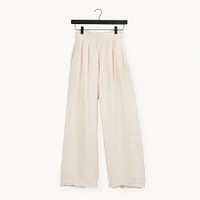 Crinkle Palazzo Pants