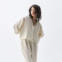 Crinkle Shirt Blouse
