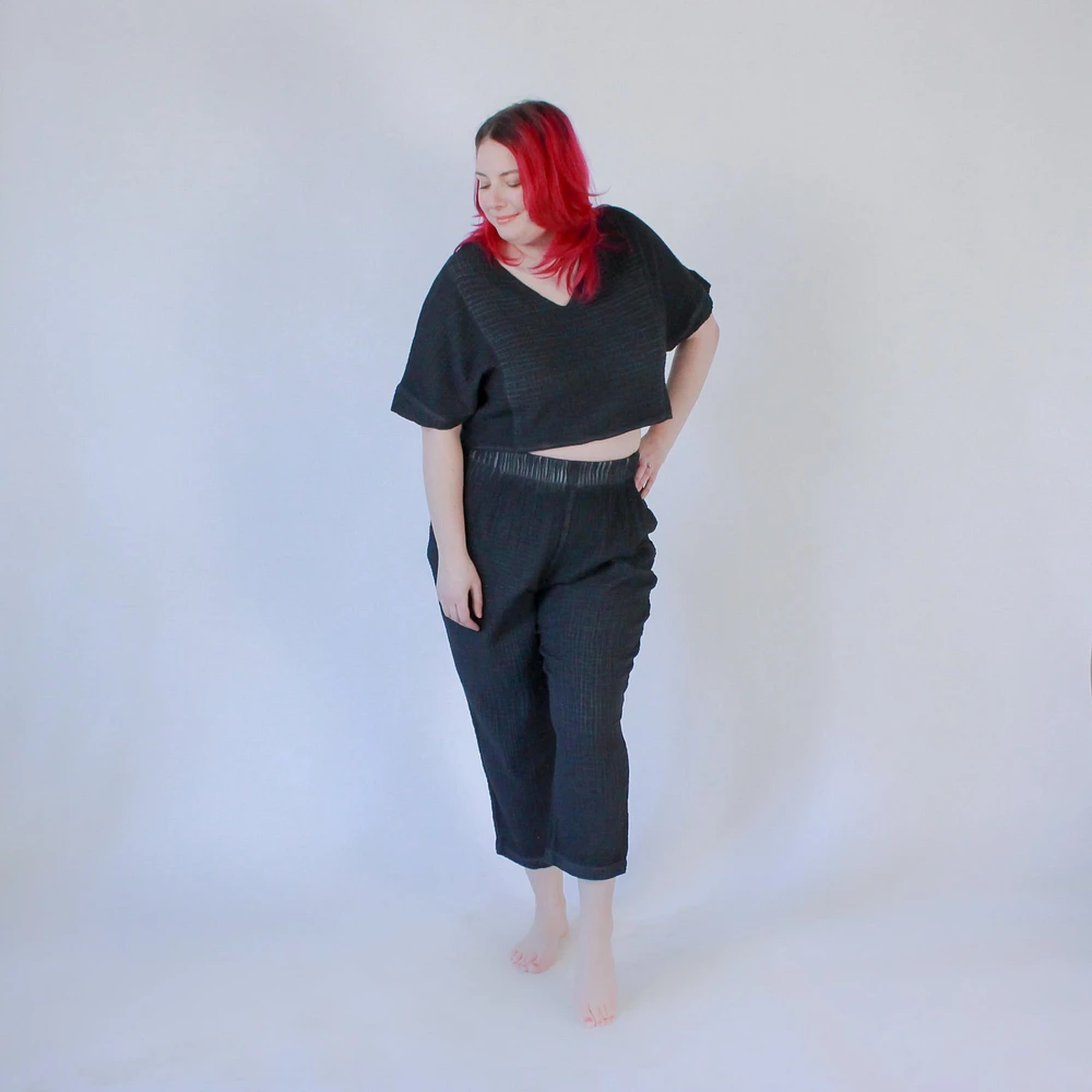 Crinkle Crop Top