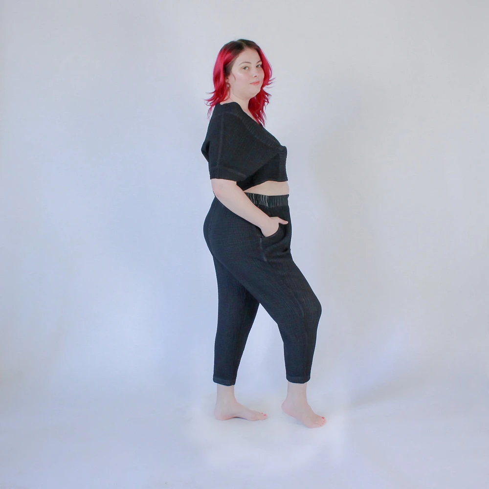 Crinkle Slouchy Pants