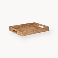 Rectangular Rattan Tray