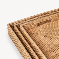 Rectangular Rattan Tray