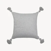 Solid Moroccan Pom Pillow - 18x18