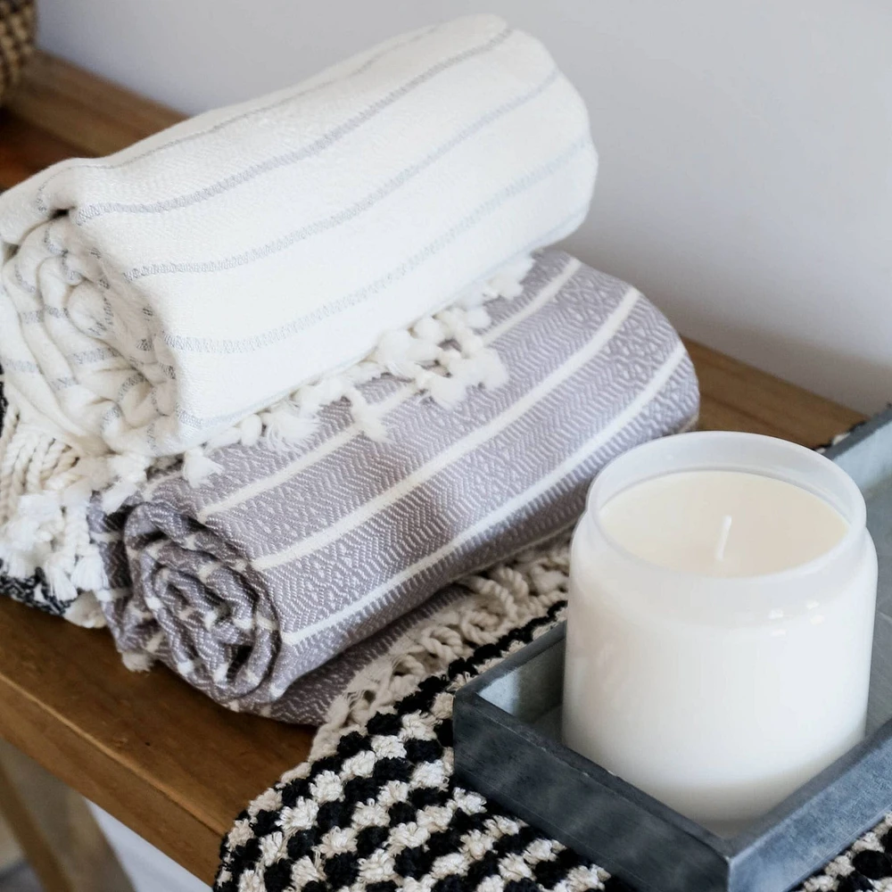 Striped Bamboo Towel