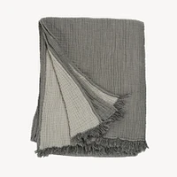 Solid Crinkle Throw