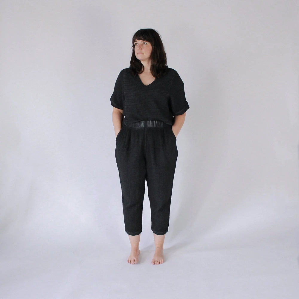 Crinkle Slouchy Pants